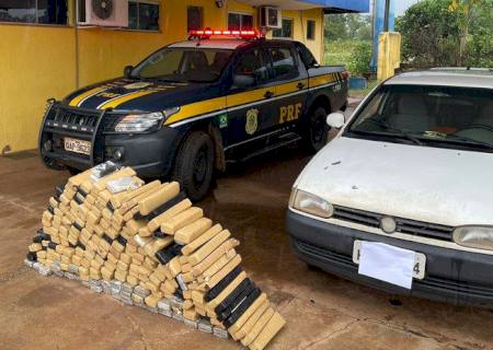 PRF apreende maconha, munições e carregadores de armas em Água Clara