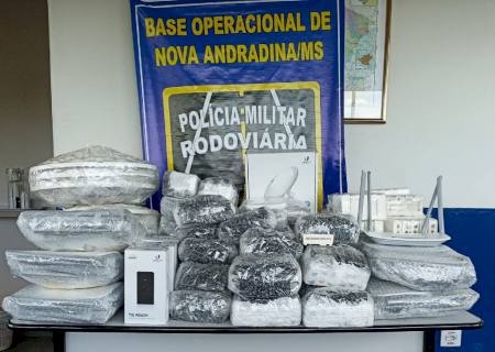 Polícia Militar Rodoviária apreende mercadorias oriundas do Paraguai em Nova Andradina