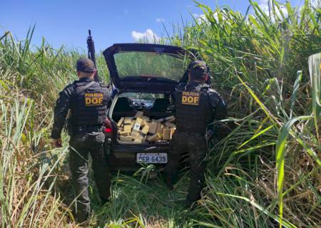 Traficante é preso após fugir do DOF por 30 km em Laguna Carapã