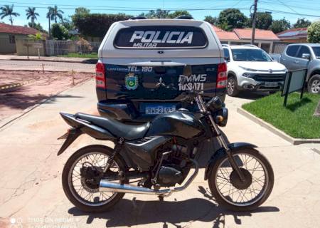 Em Batayporã, homem é preso com moto furtada que adquiriu em ''rolo'' em Nova Andradina