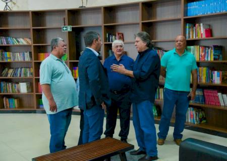 Caravina e reitor da UEMS cumprem agenda em Bataguassu e discutem implantação de cursos no município