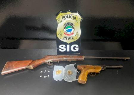 Adolescente é apreendido com arma de fogo e porções de crack em Nova Andradina