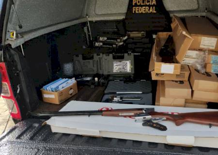 Em Fátima do Sul, Polícia Federal deflagra operação no combate ao comércio ilegal de armas de fogo e munições