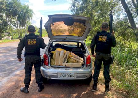 Veículo que seguia com maconha para Bataguassu foi apreendido pelo DOF em Dourados