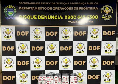 DOF apreende carga de cigarros contrabandeados em Dourados