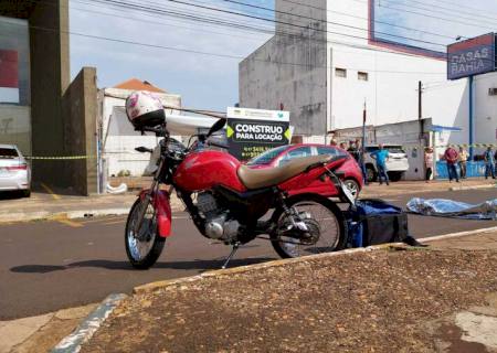 Idoso morre ao ser atropelado por moto no centro de Dourados