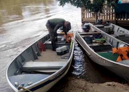 PMA de Dourados, Corumbá e do Parque do Ivinhema fiscalizam 47 barcos, 139 pescadores e veículos