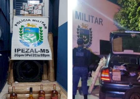 Polícia Militar apreende mercadorias oriundas do Paraguai em Ipezal