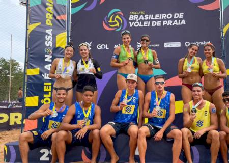 Definidos os campeões da etapa sub-19 do Circuito Brasileiro de Vôlei de Praia em Campo Grande