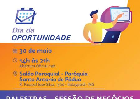 Dia da Oportunidade leva capacitações gratuitas para empreendedores de Batayporã