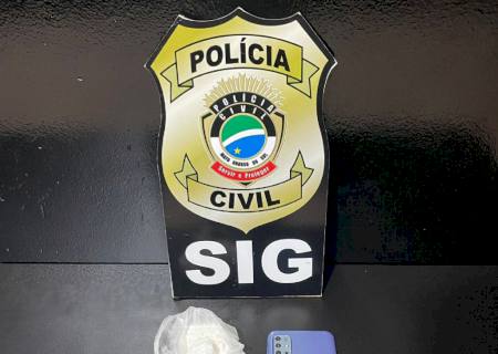 SIG prende suspeito de tráfico de drogas e apreende maconha e cocaína em Nova Andradina