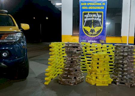 Carro abandonado com quase 300 kg de maconha é apreendido em Nova Andradina