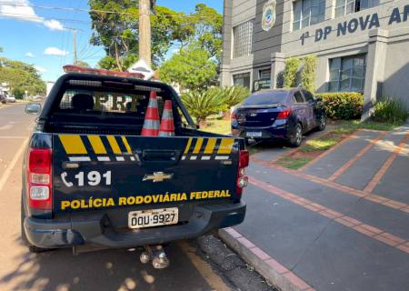 Carro furtado em São Paulo é recuperado pela PRF em Nova Casa Verde