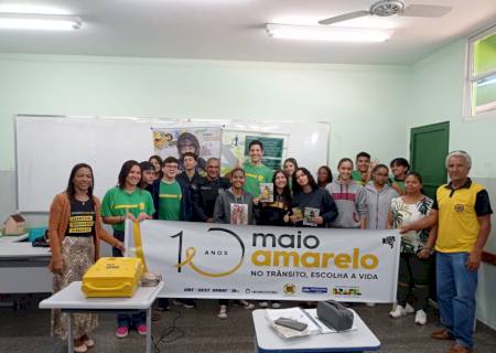 Polícia Militar promove campanha Maio Amarelo no município de Anaurilândia