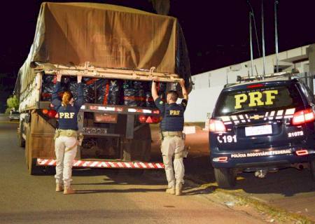 Carreta com quase 3,5 toneladas de maconha é apreendida em Paranaíba