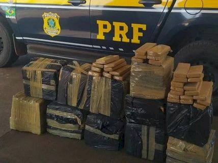 PRF intercepta traficante com 252 kg de maconha na BR-267