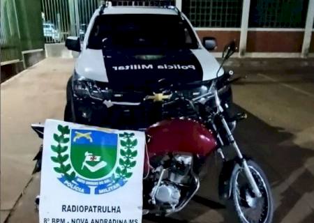 Polícia Militar apreende motocicleta em Nova Andradina