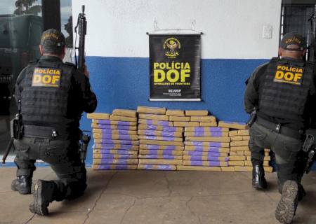 DOF apreende droga em fundo falso de carro na MS-289