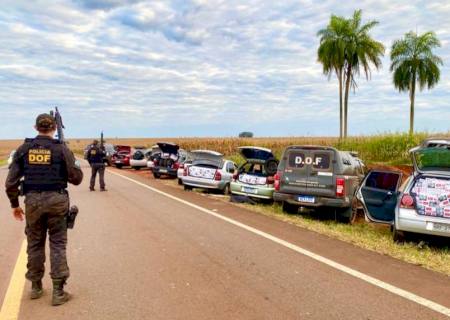 Comboio com mercadorias avaliadas em R$ 500 mil é apreendido em Maracaju