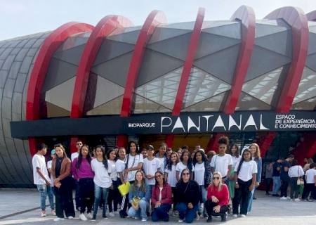 Adolescentes do Serviço de Convivência e Fortalecimento de Vínculos de Batayporã visitam Bioparque Pantanal