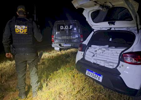DOF intercepta carro com droga avaliada em R$ 700 mil que seguia para Porto Alegre (RS)