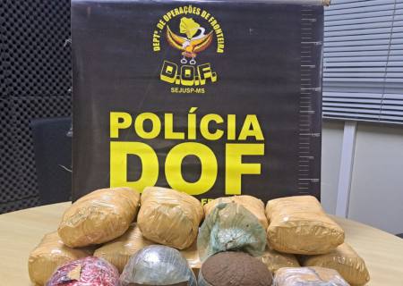 Paraguaio que seguia com droga para capital é preso pelo DOF em Sidrolândia