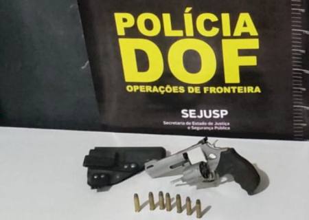 DOF prende homem com revólver na região de fronteira