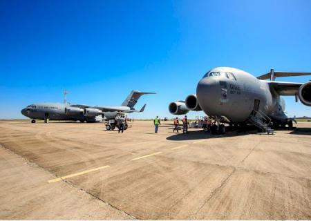 FAB utiliza aeroporto de Bonito para treinamento militar com participação da Guarda Aérea de Nova Iorque