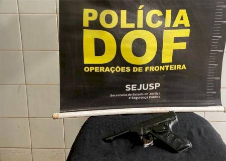 DOF prende foragido da Justiça com arma de fogo em Itaquiraí