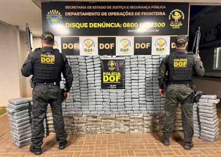 DOF fecha entreposto e apreende carga milionária de cocaína e maconha em Dourados