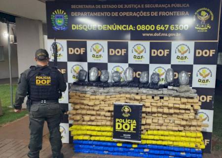 DOF encontra quase R$ 1 milhão em drogas em terreno baldio de Dourados