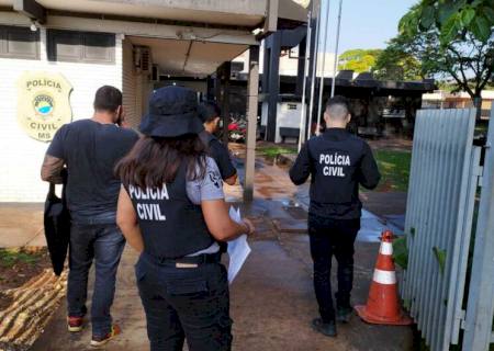 Policiais civis de Nova Andradina e Ivinhema participam de operação contra o tráfico em MS e PR