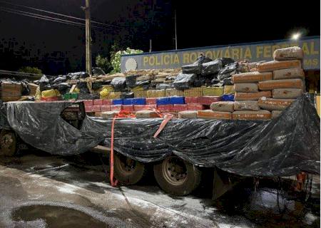 PRF apreende quase 10 toneladas de maconha em Paranaíba