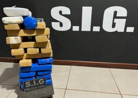 SIG apreende duas adolescentes com 26 kg de maconha em Ivinhema