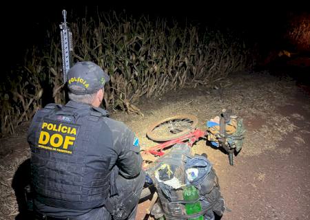 Traficante abandona bicicleta carregada com maconha na MS-379