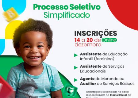 SEMEC abre Processo Seletivo para profissionais do ensino médio e fundamental