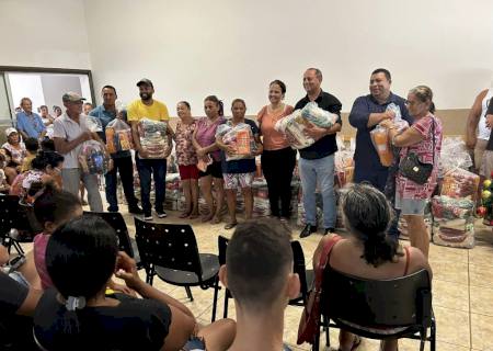 Prefeitura entrega 500 cestas básicas em Taquarussu