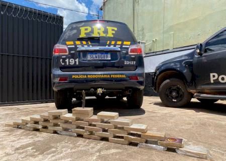 PRF apreende carga de pasta base de cocaína em Miranda