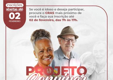 Inscrições para o Projeto Conviver de Nova Andradina estão abertas