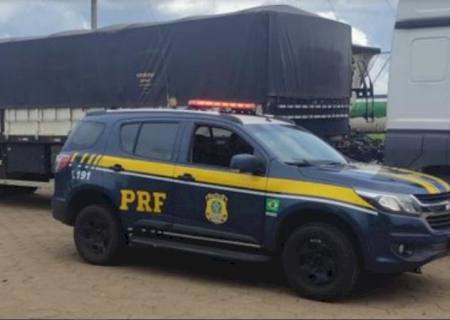 PRF recupera carreta em Nova Alvorada do Sul e motorista é libertado de cárcere privado