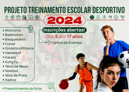 Programa de Treinamento Escolar Desportivo da FUNAEL está com inscrições abertas