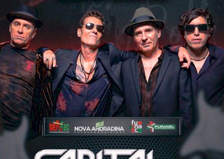 Nova Andradina irá celebrar 65 anos com show do Capital Inicial e muitas atrações