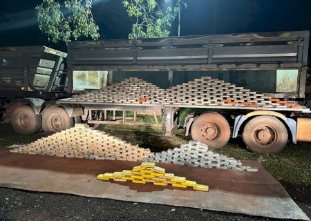 PRF apreende quase 400 kg de cocaína em Miranda