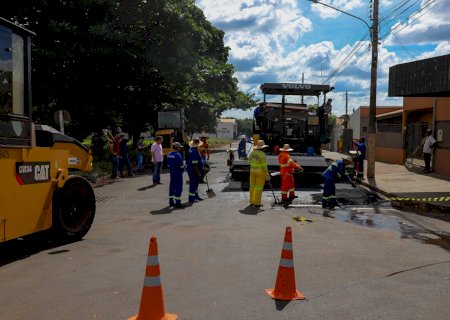 Prefeitura inicia nova etapa de recuperação asfáltica em Nova Andradina