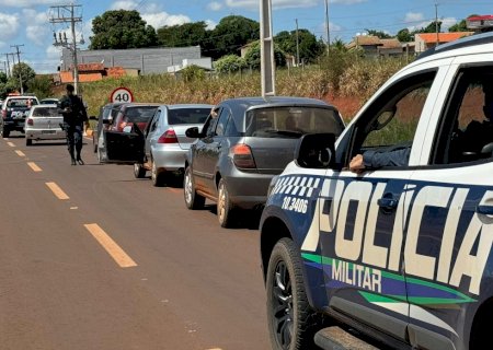 Força Tática apreende comboio de veículos com materiais de contrabando em Nova Andradina