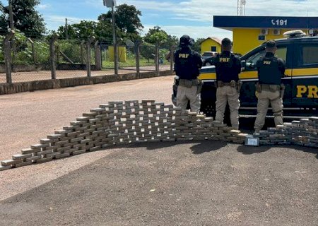 Carreta é apreendida pela PRF com 274 kg de cocaína em MS