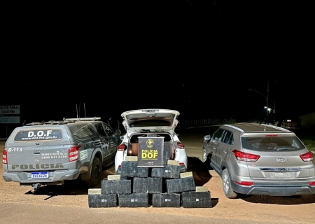 Carro com mais de 300 kg de maconha que seguia para SC é interceptado em Iguatemi