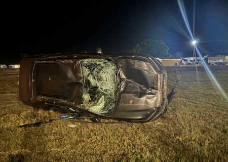 Capotagem e atropelamento são registrados em rodovias de Nova Andradina