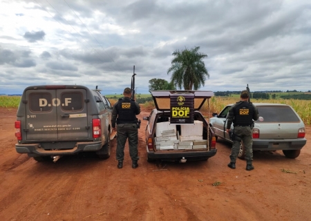 Veículo é apreendido com mais de 100 kg de maconha em Amambai