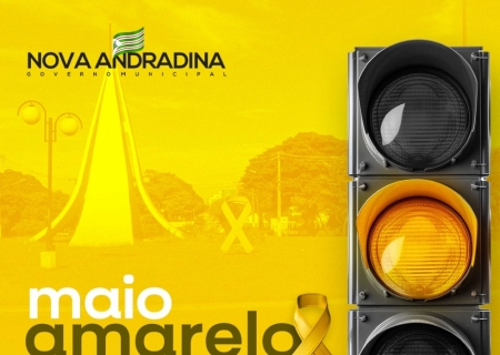 Campanha Maio Amarelo em Nova Andradina promove segurança no trânsito